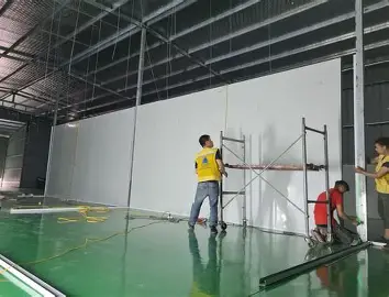 Tấm vách panel rockwool chống cháy