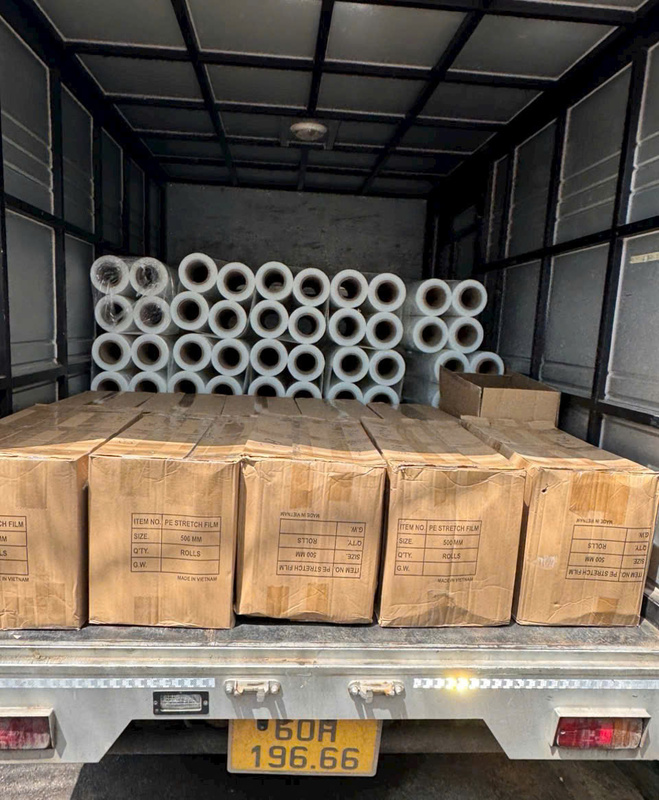 Màng PE bảo vệ hàng hóa xuất khẩu