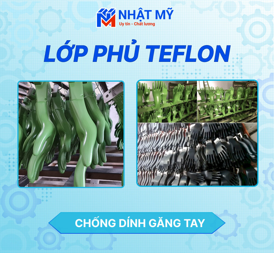 Phủ chống dính găng tay - Chống Dính Kim Loại Nhật Mỹ  - Công Ty TNHH Chế Tạo Và Sơn Chống Dính Kim Loại Nhật Mỹ