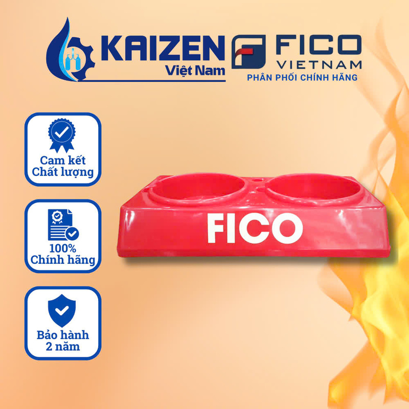 Kệ đựng bình chữa cháy đôi Fico