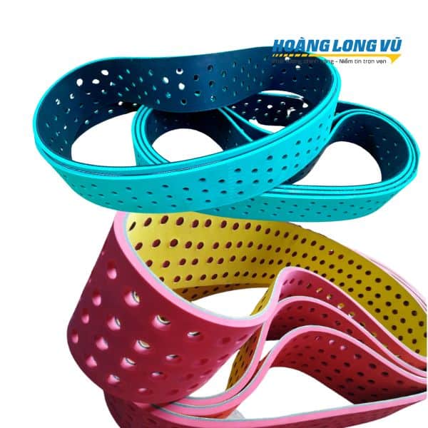 Băng tải đắp cao su đục lỗ