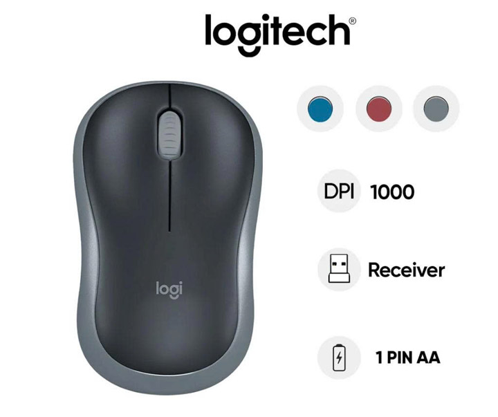 Chuột máy tính không dây Logitech M185