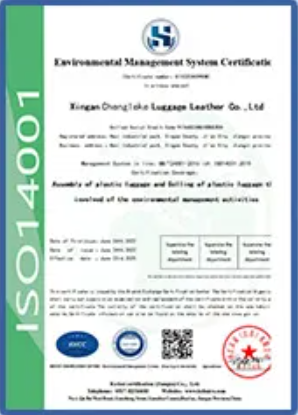 Chứng nhận ISO 14001 - Vali JOYWAY GLOBAL VENTURES  - Công Ty TNHH JOYWAY GLOBAL VENTURES