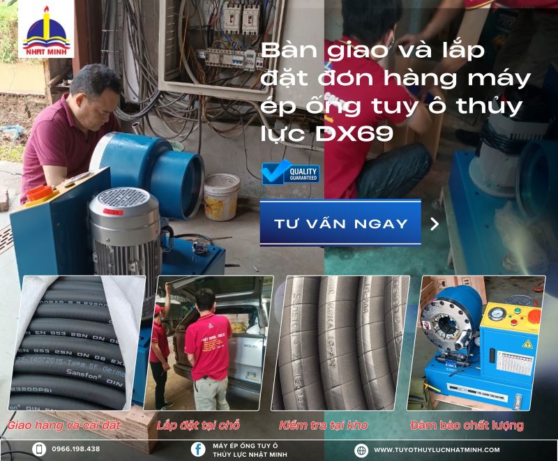Bàn giao lắp đặt đơn hàng máy ép ống tuy ô thủy lực DX69 - Thiết Bị Thủy Lực Nhật Minh - Công Ty TNHH Thương Mại Và Xuất Nhập Khẩu Thiết Bị Thủy Lực Nhật Minh