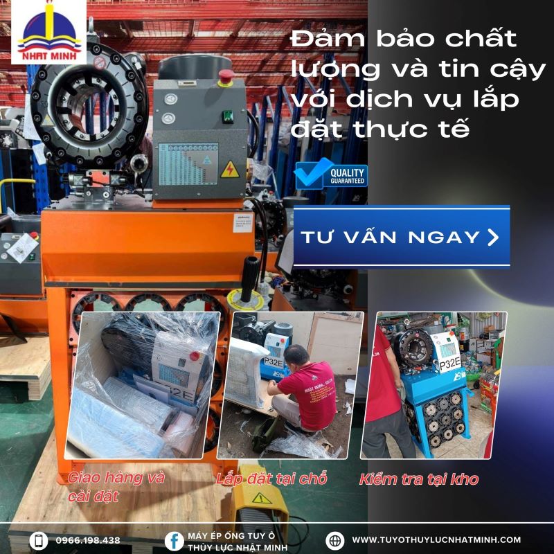 Bàn giao lắp đặt đơn hàng máy ép ống tuy ô thủy lực - Thiết Bị Thủy Lực Nhật Minh - Công Ty TNHH Thương Mại Và Xuất Nhập Khẩu Thiết Bị Thủy Lực Nhật Minh