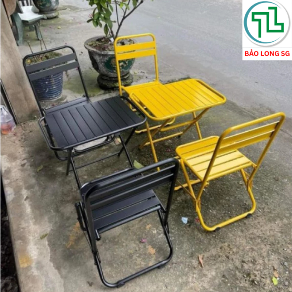 Ghế cafe xếp sơn tĩnh điện