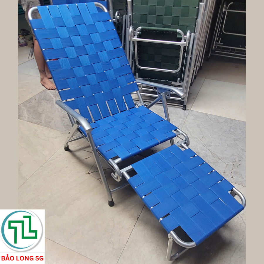 Ghế xếp lưới sần khung sắt