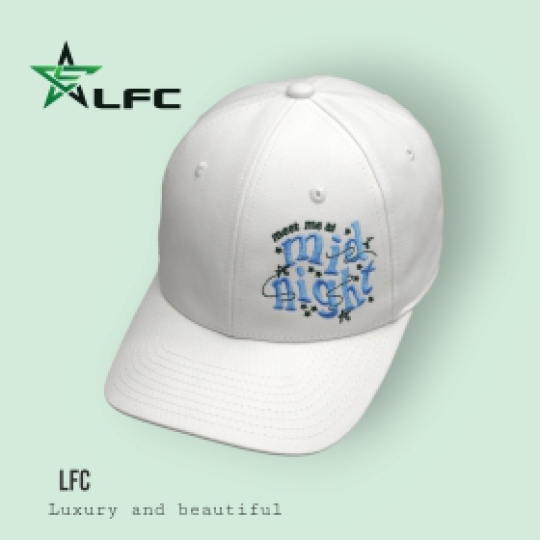 Nón cap LFC thuê chữ meet me at mid night - Nón LFC - Công Ty TNHH Nón LFC