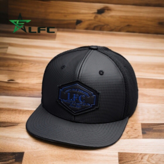 Nón snapback LFC chất liệu da ép vân cá sấu logo da