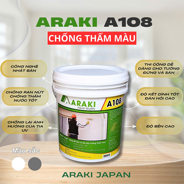 Sản phẩm chống thấm Araki A108