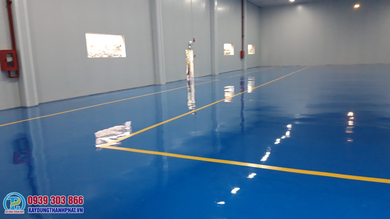 Thi công sơn sàn Epoxy - Thi Công Sơn Epoxy Thành Phát - Công Ty TNHH Kinh Doanh & Phát Triển Xây Dựng Thành Phát