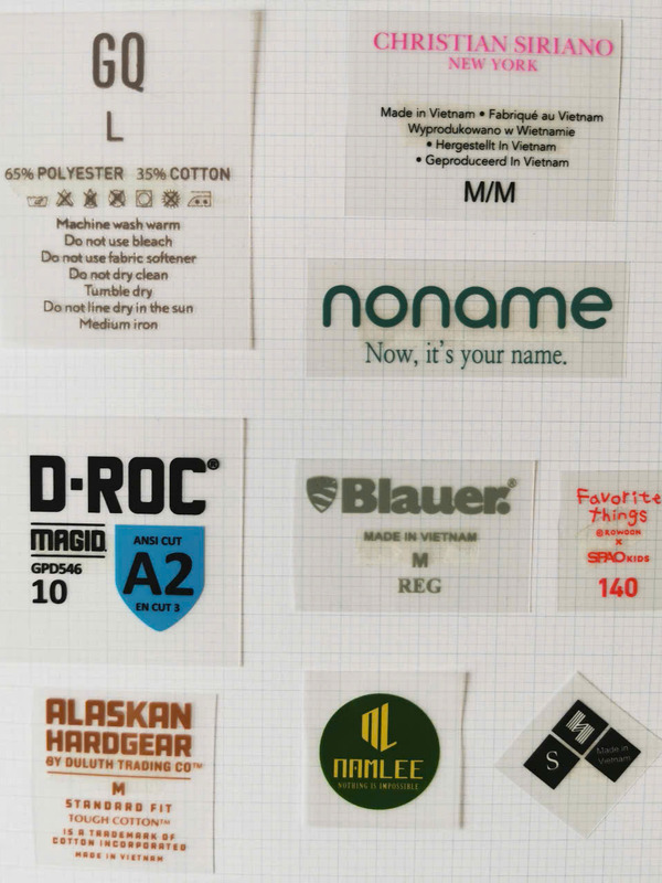 Nhãn dệt - Label Tem Nhãn Mác Vietnam Sourcing - Công ty TNHH Hatif