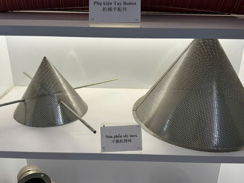 Nón phễu sấy inox