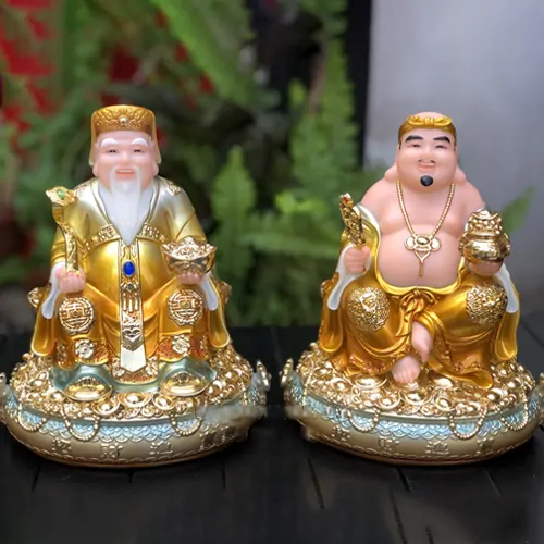 Tượng thần tài thổ địa bằng bột đá mẫu TTTD-016 - Đồ Thờ Phúc Lộc - Công Ty TNHH Đồ Thờ Phúc Lộc