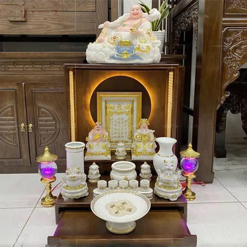 Bàn thờ thần tài hiện đại mẫu BTT-1018 - Đồ Thờ Phúc Lộc - Công Ty TNHH Đồ Thờ Phúc Lộc