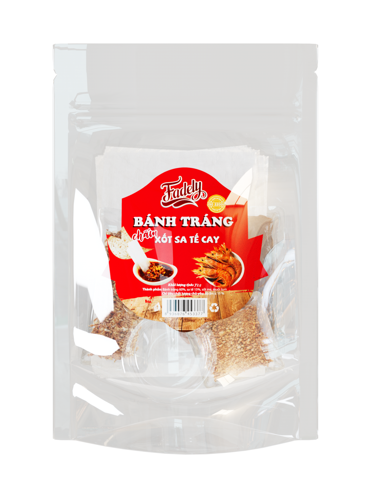 Bánh tráng chấm xốt sa tế cay
