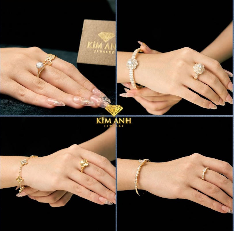 Nhẫn vàng, vòng tay vàng - Công Ty TNHH Đầu Tư Kinh Doanh Vàng Bạc Đá Quý Kim Anh Jewelry