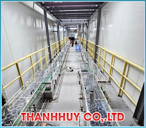 Hệ băng tải lon rỗng