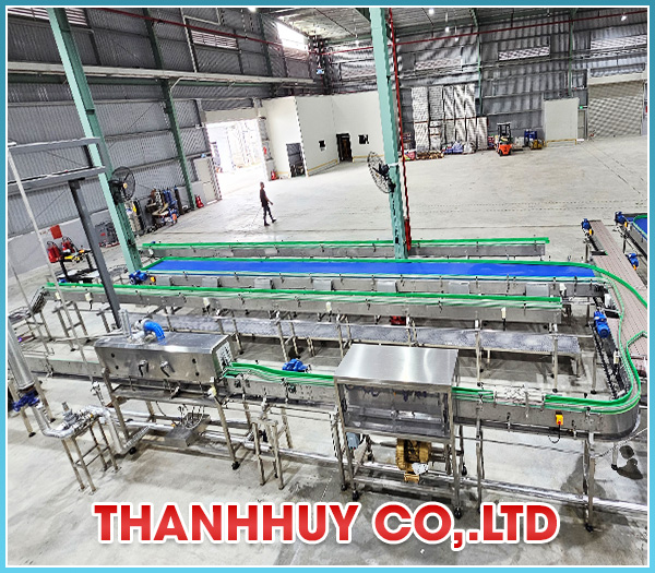 Hệ thống băng tải tròng chuyền sản xuất lon