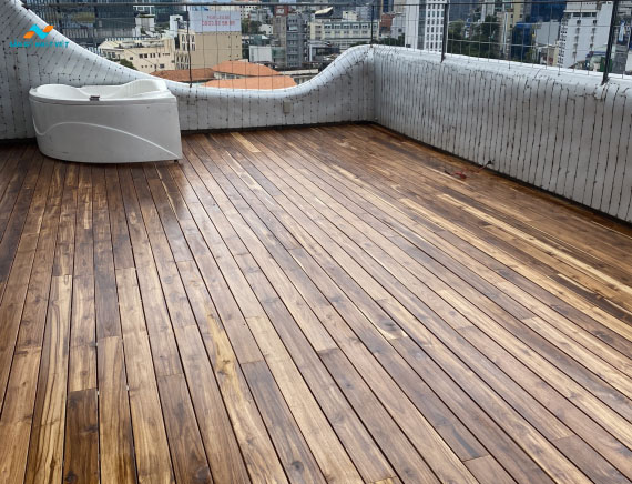 Sàn gỗ Teak Lào