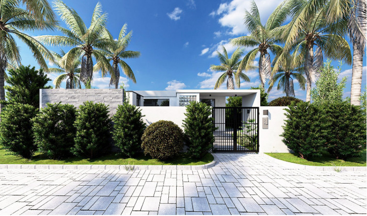 Thiết kế biệt thự sân vườn 1 tầng