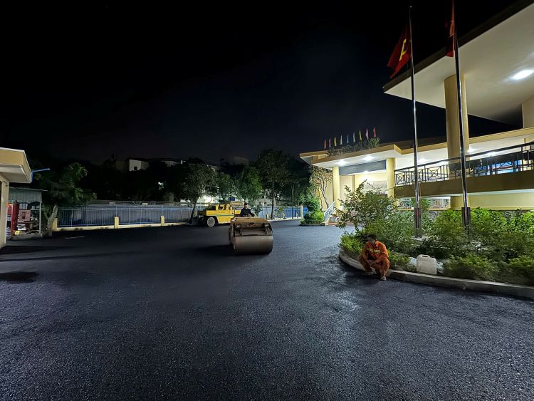 Thi công đường nhựa - Công Ty TNHH Kỹ Thuật Xây Dựng Và Thương Mại MTK