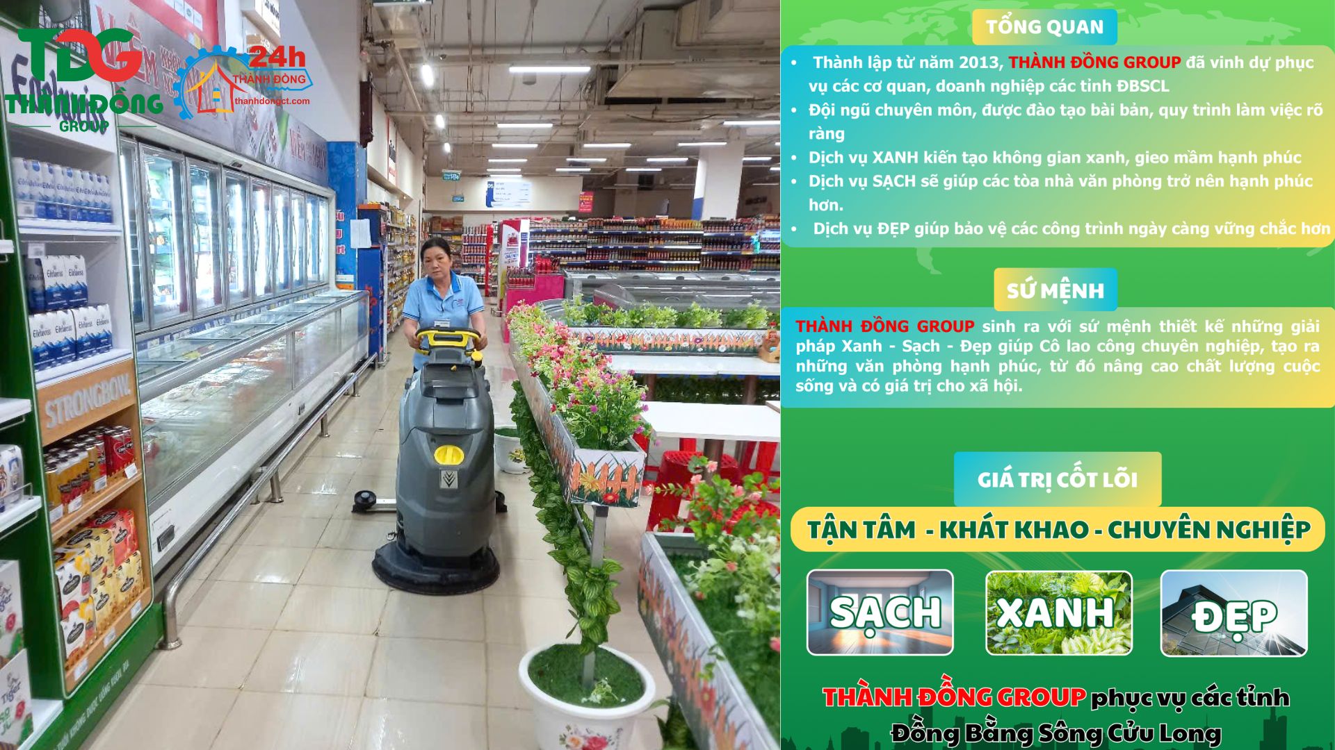 Dịch vụ vệ sinh - Công Ty Cổ Phần Thành Đồng Group
