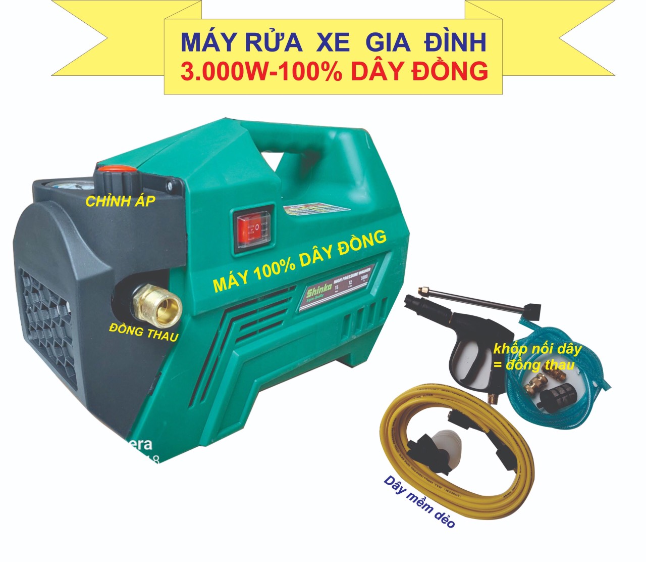 Máy xịt rửa xe áp lực cao - Máy Bơm Công Nghiệp MPA - Công Ty TNHH Công Nghiệp MPA