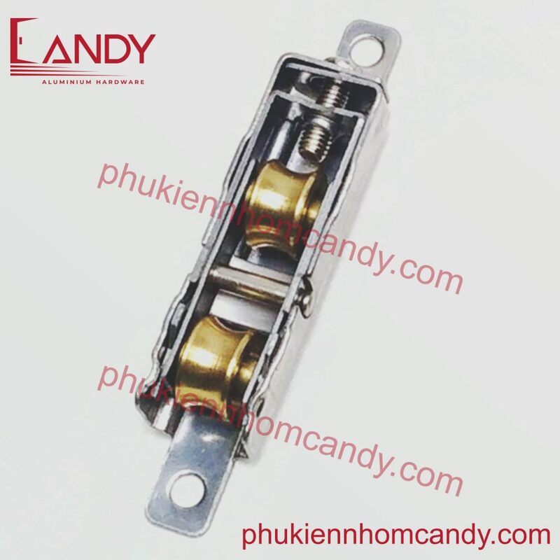 Bánh xe đôi hệ 55 inox - bánh đồng nhập khẩu