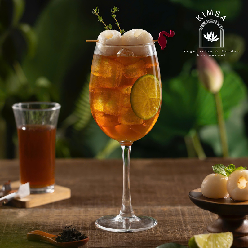 Hồng trà trái vải lạnh - Hộ Kinh Doanh Nhà Hàng Chay KIM SA