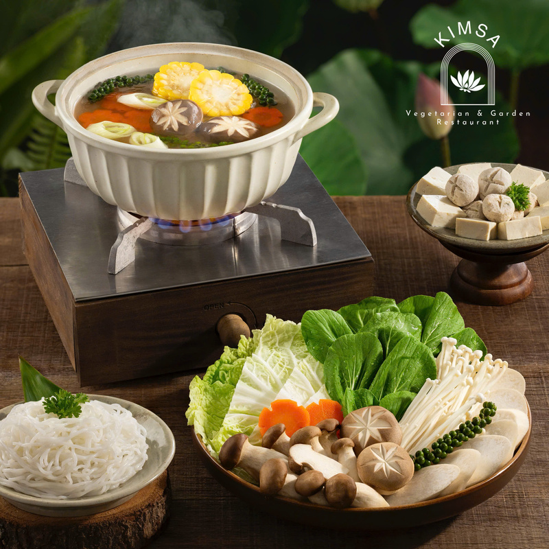Lẩu nấm tiêu xanh chay - Hộ Kinh Doanh Nhà Hàng Chay KIM SA