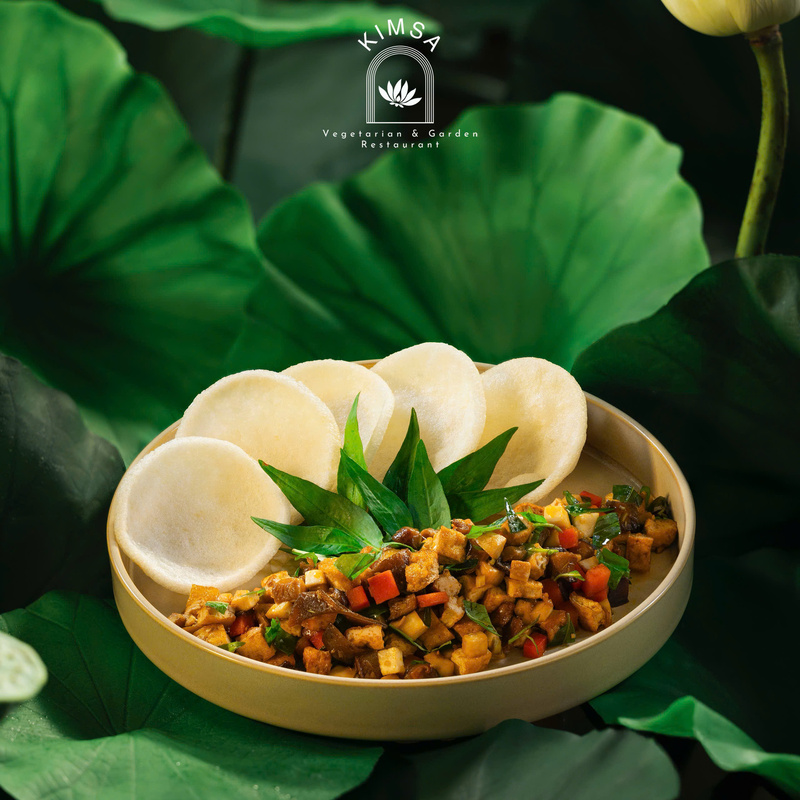 Nấm xúc bánh phồng chay - Hộ Kinh Doanh Nhà Hàng Chay KIM SA