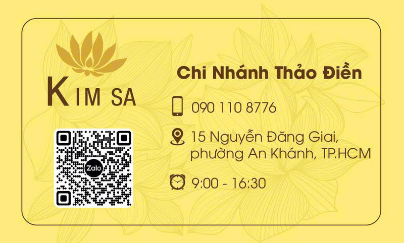 Danh thiếp nhà hàng - Hộ Kinh Doanh Nhà Hàng Chay KIM SA