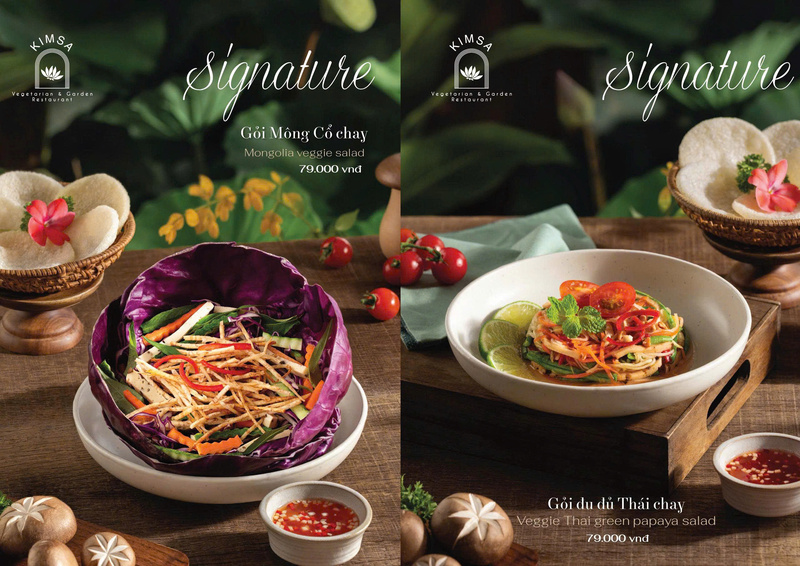 Thực đơn món chay - Hộ Kinh Doanh Nhà Hàng Chay KIM SA