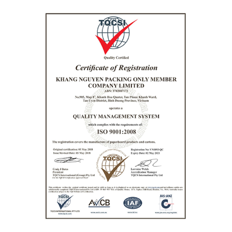 Chứng nhận ISO 9001:2008
