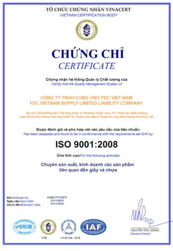 Chứng nhận ISO 9001:2008