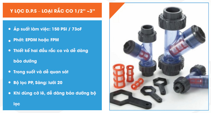 Y lọc loại rắc co