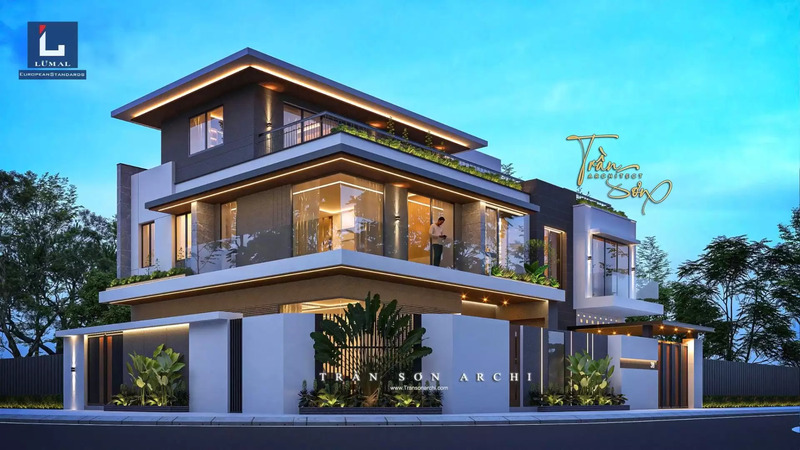 Công trình cửa nhôm cao cấp Lumal tại Lục Nam, Bắc Giang