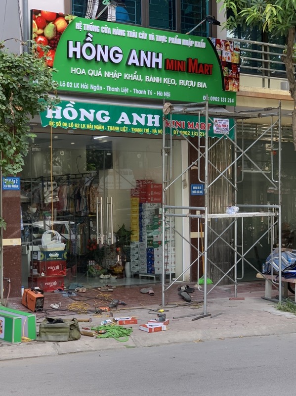 Biển Alu chữ nổi đèn Led sáng mặt