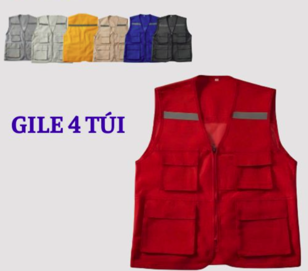 Áo ghi lê phản quang bảo hộ