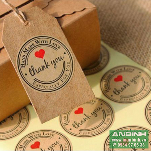 In Decal giấy Kraft - In ấn An Bình - Công Ty TNHH In ấn An Bình