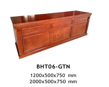 Bàn hội trường gỗ tự nhiên BHT06-GTN - Nội Thất Văn Phòng Hemera - Công Ty Cổ Phần Sách Và Thiết Bị Giáo Dục Hemera