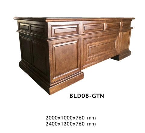 Bàn lãnh đạo gỗ tự nhiên BLD08-GTN - Nội Thất Văn Phòng Hemera - Công Ty Cổ Phần Sách Và Thiết Bị Giáo Dục Hemera