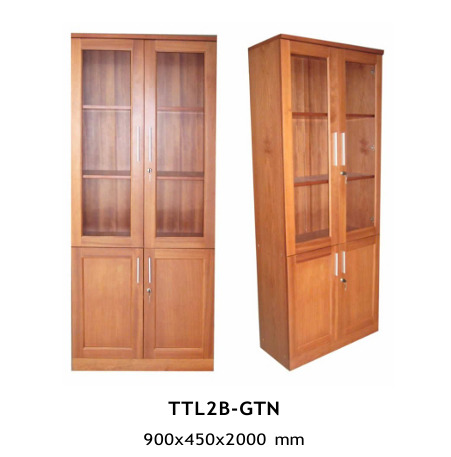 Tủ tài liệu gỗ tự nhiên TTL2B-GTN - Nội Thất Văn Phòng Hemera - Công Ty Cổ Phần Sách Và Thiết Bị Giáo Dục Hemera