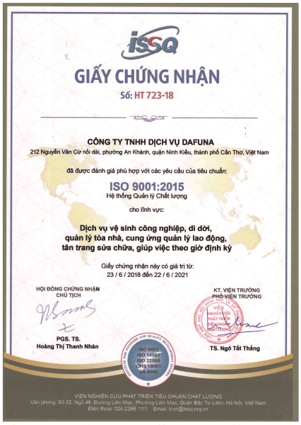 Chứng nhận ISO 9001:2015