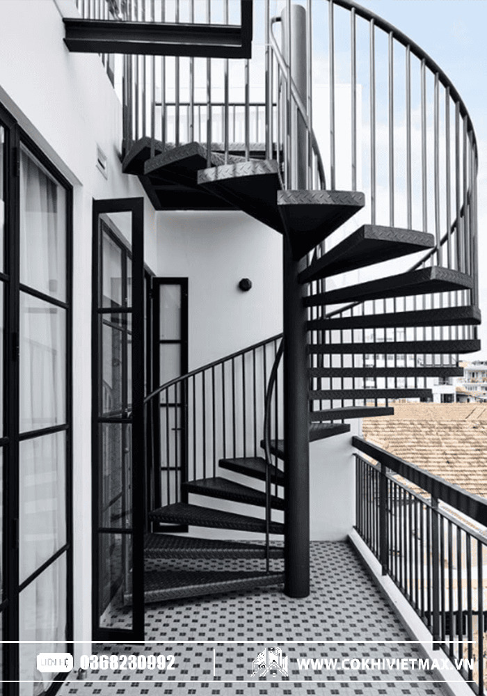 Cầu thang sắt gác lửng