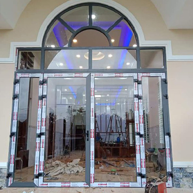 Cửa nhôm Xingfa màu ghi