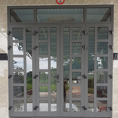 Cửa nhôm Xingfa màu ghi