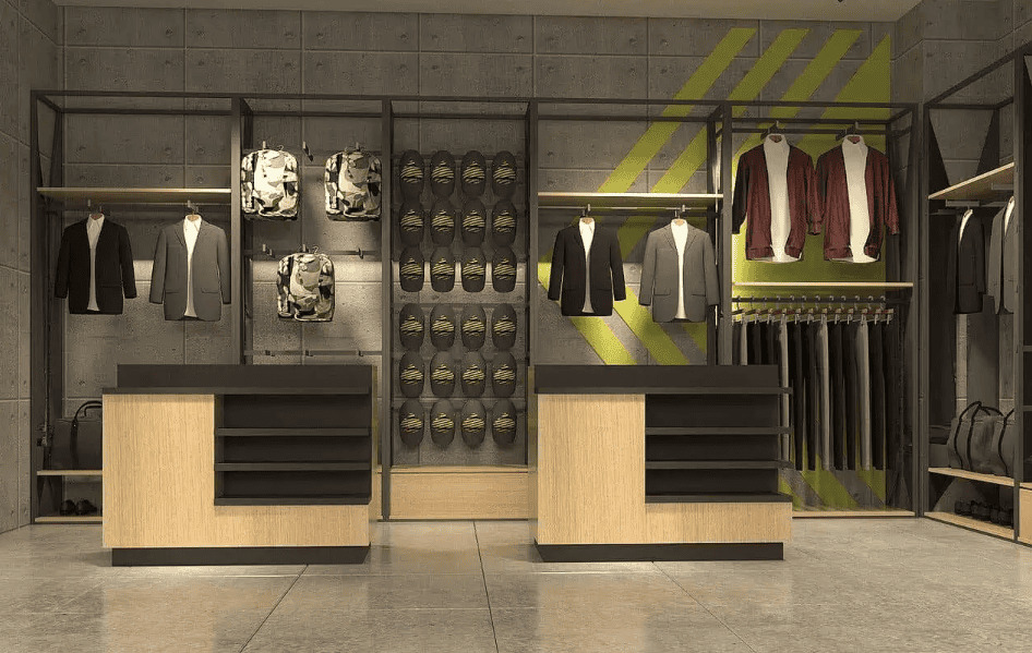 Thiết kế nội thất cửa hàng bán lẻ thể thao