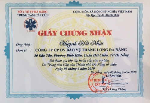  - Chi Nhánh Quảng Ngãi - Công Ty Cổ Phần Dịch Vụ Bảo Vệ Thành Long Đà Nẵng